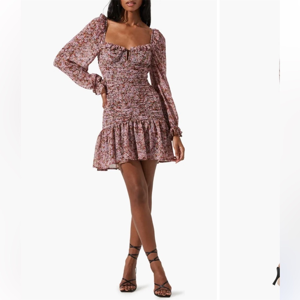 NWT AStR the label | Carmella floral mini dress, long sleeves. Medium